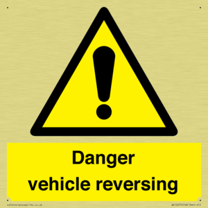 Danger Vehicles Reversing